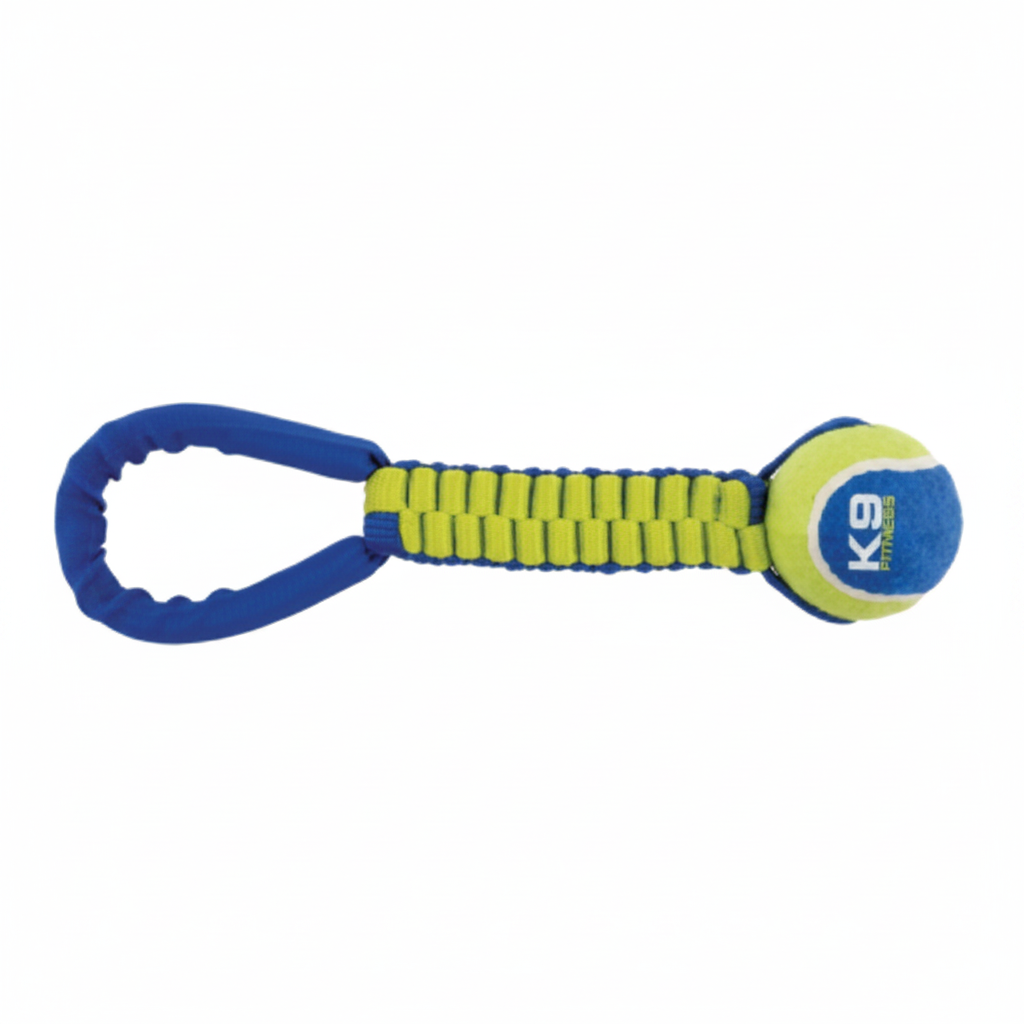 ZEUS K9 Fitness by Zeus Tennis Ball Nylon Twist Tug 30.5 cm