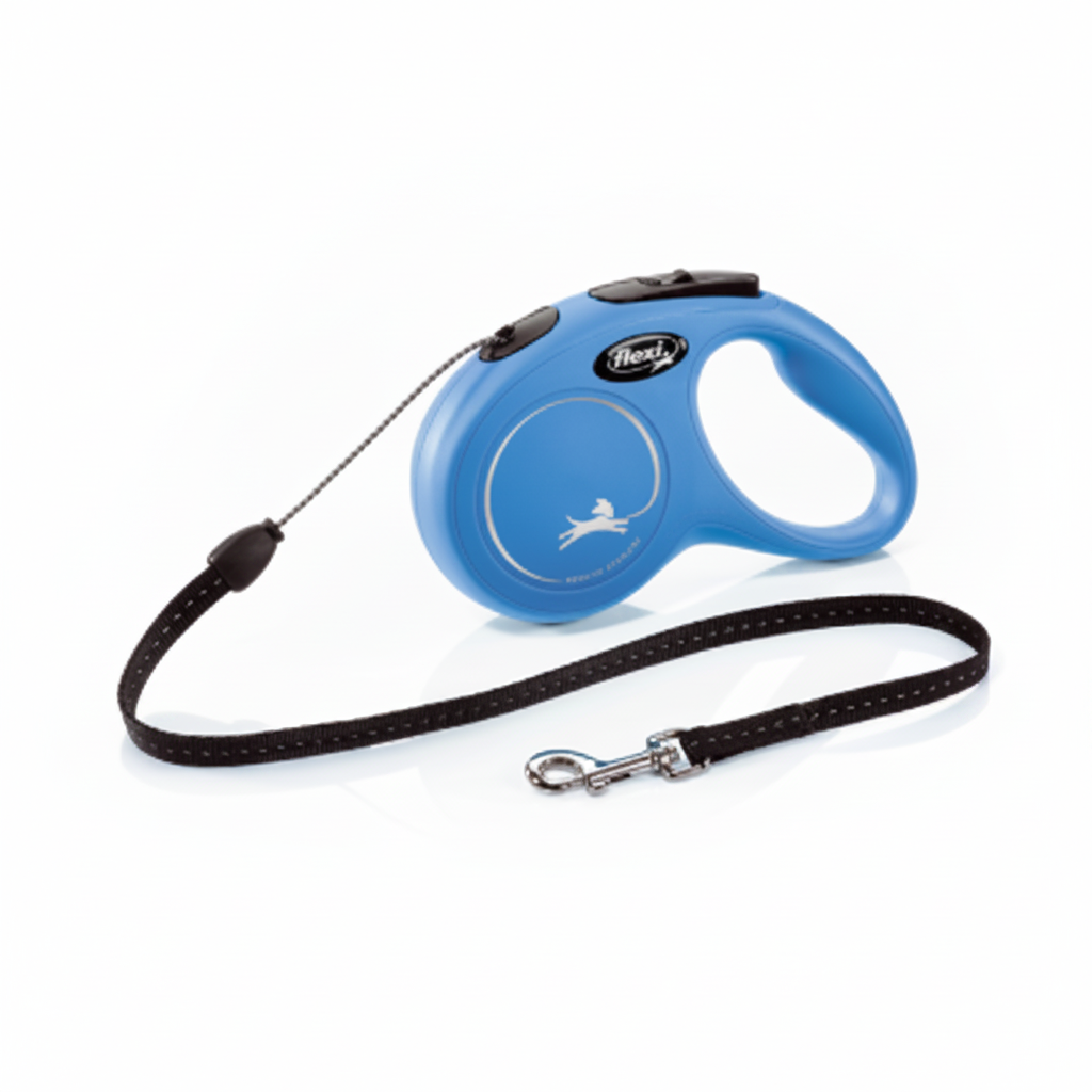 FLEXI New Classic Cord Blue, Small, 5 m