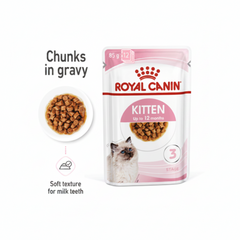 Royal Canin Feline Health Nutrition Kitten Gravy (Wet Food - Pouches) 12 x 85 g