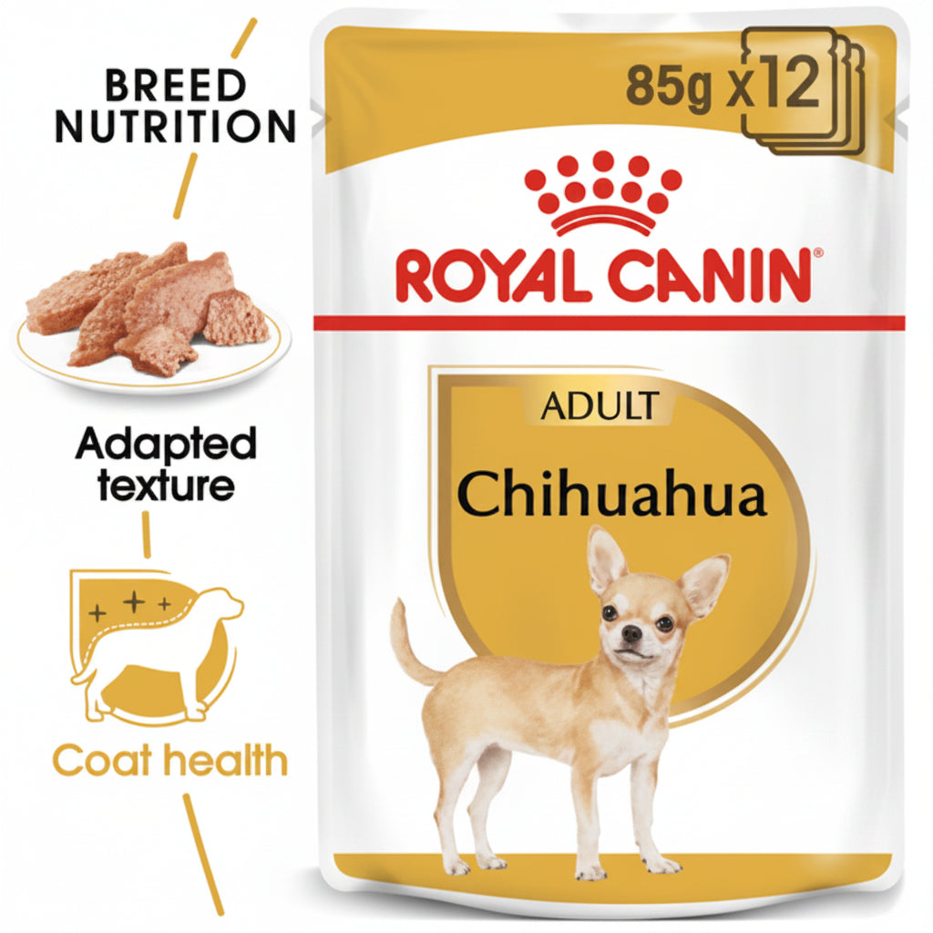 Royal Canin Breed Health Nutrition Chihuahua Adult (Wet Food - Pouches) 12 x 85 g