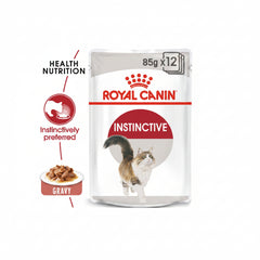Royal Canin Feline Health Nutrition Instinctive Adult Cats Gravy (Wet Food - Pouches) 12 x 85 g