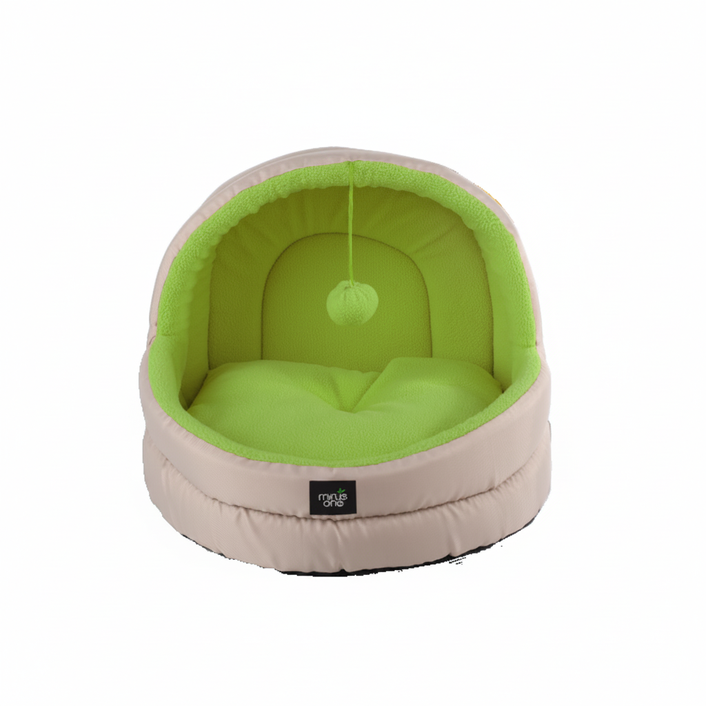 All For Paws Hideaway Cat Cave Meadow Green