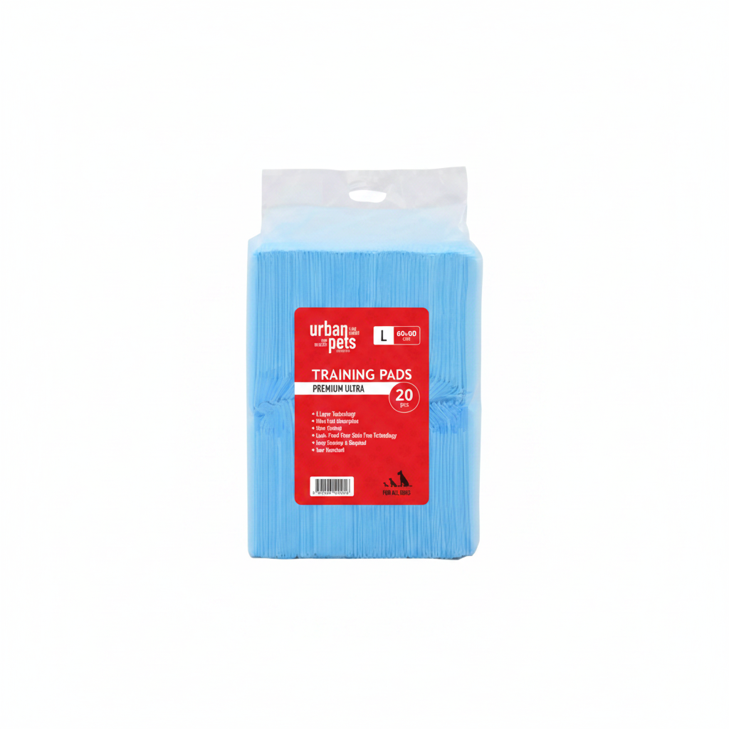 Urban Pets Premium Puppy Pads Blue, 20/pk, 60 x 90 cm