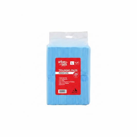 Urban Pets Premium Puppy Pads Blue, 20/pk, 60 x 90 cm