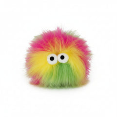 All for Paws Furry & Fluffy Multicolored Ball Catnip Toy (Pink)