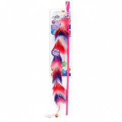 All for Paws Long Fluff Wand With Jingle bell (Red)