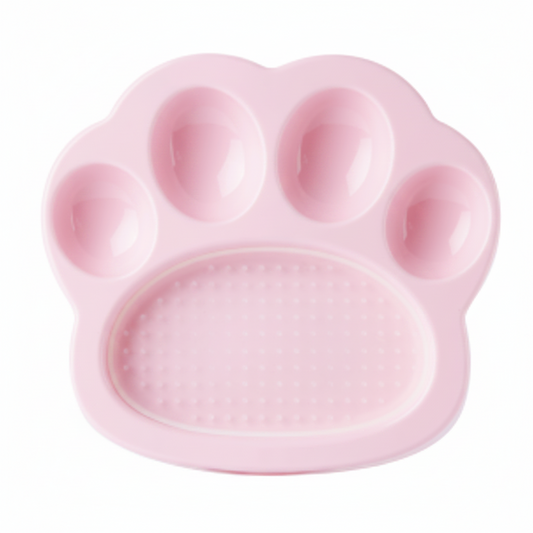 PetDreamHouse PAW 2-IN-1 Mini Slow Feeder & Lick Pad Baby Pink Easy