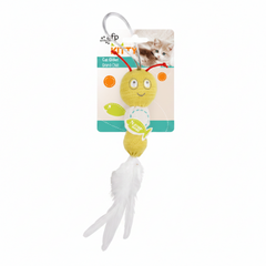 All For Paws Kitty Feather Caterpillar (Yellow)