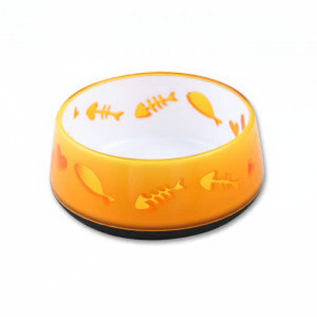 All for Paws Orange Anti-Slip Cat Bowl