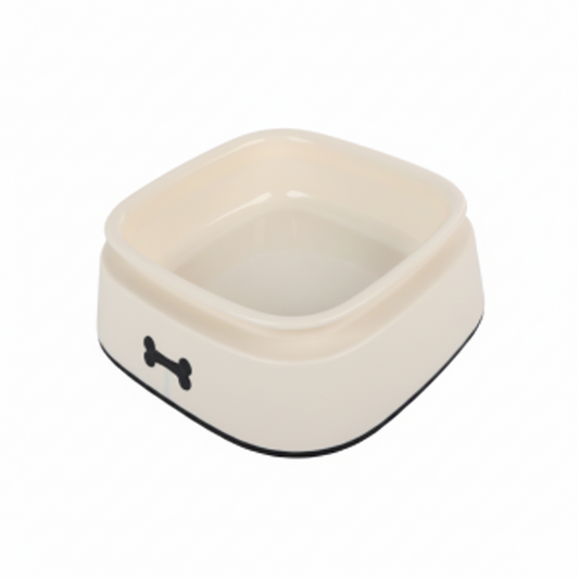All For Paws White Dog Bowl With Bone Design 950 ml (Large)