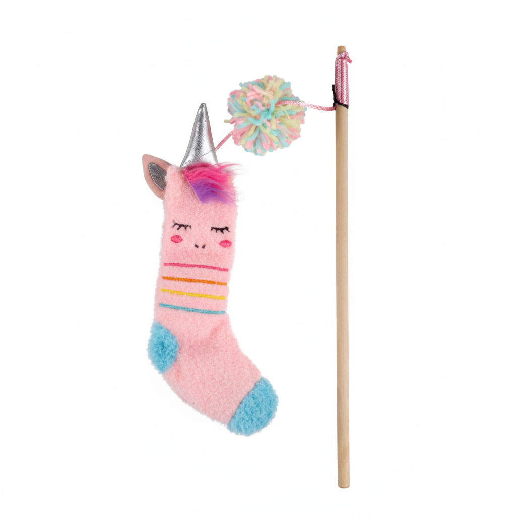 All For Paws Sock Cuddler Wand Unicorn