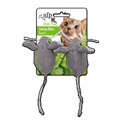 All For Paws Rush Catnip Mice (Green)