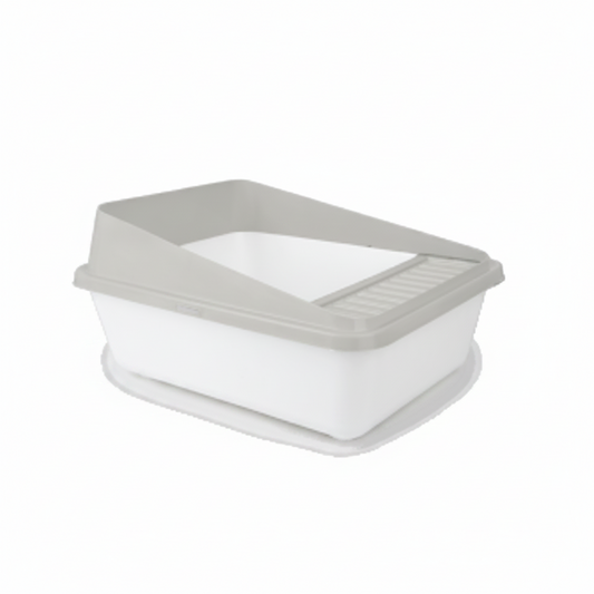 Go Fresh High Back Cat Litter Box Small Sand