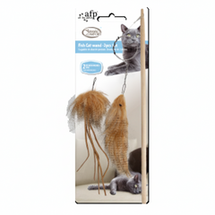 All For Paws Classic Comfort Fish Cat Wand Set