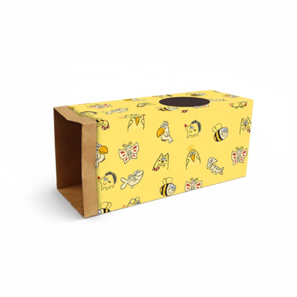All For Paws Catoon Kraft Paper Tunnel Yellow