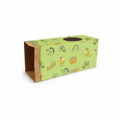 All For Paws Catoon Kraft Paper Tunnel Green