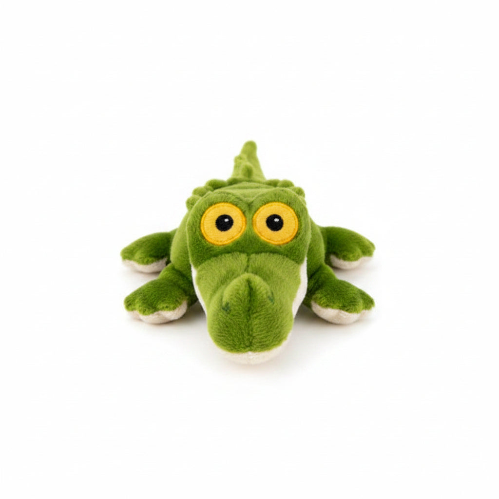 All for Paws Green Sky Gator Alligator Ultrasonic Dog Squeaky Toy