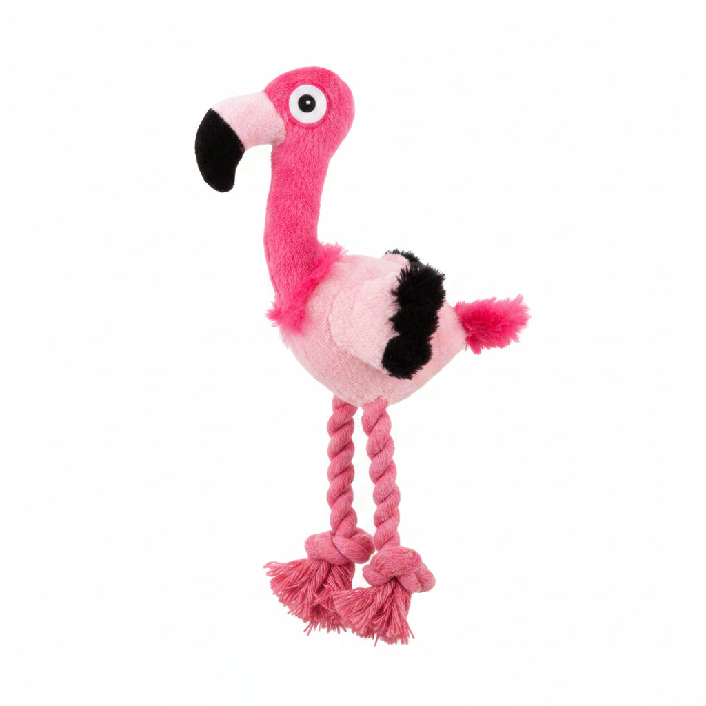 All for Paws Pink Flamingo Plush Dog Toy