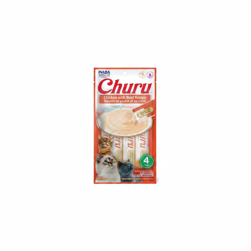 Inaba Churu Chicken with Beef Recipe 4PCS/PK – 56g