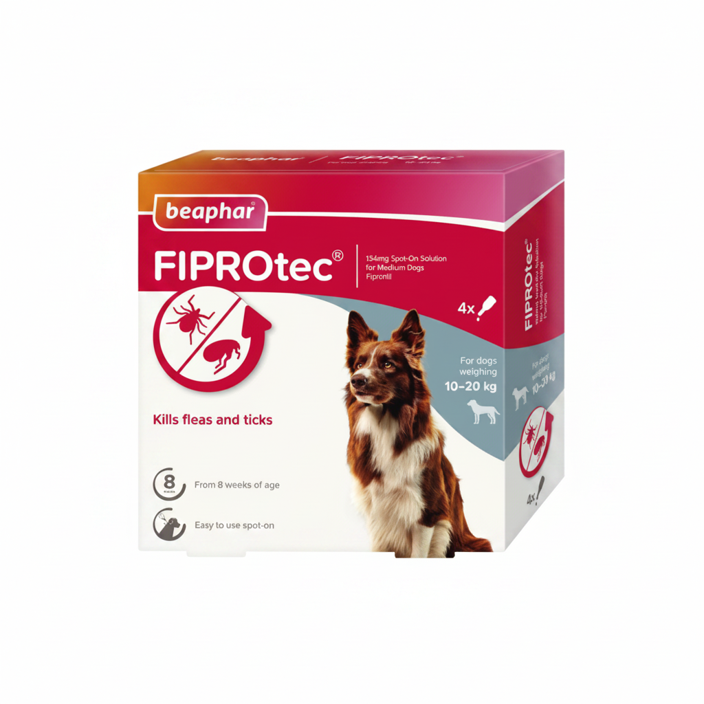 BEAPHAR Fiprotec for Medium Dog, 4 Pipettes