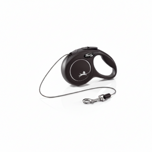 FLEXI New Classic Cord Black, XSmall, 3 m