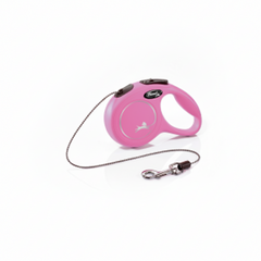 FLEXI New Classic Cord Pink, XSmall, 3 m