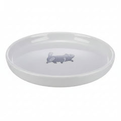 Trixie Ceramic Bowl Flat & Wide for Cats GREY - 23CM