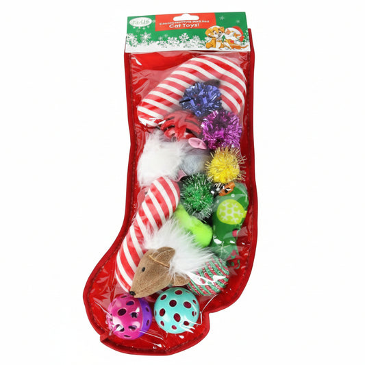 Bobby Christmas Cat Toy Stocking Gift 5pk