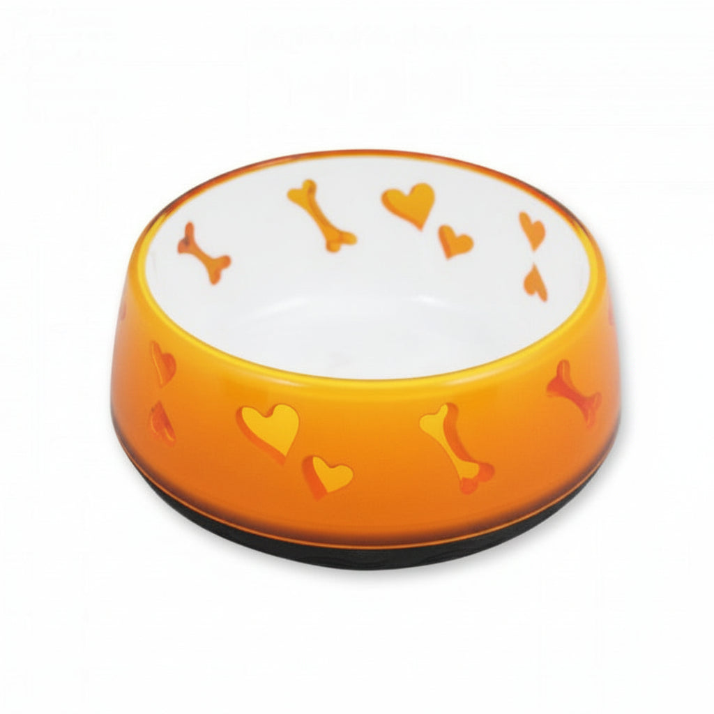 All for Paws Large Orange 900ml Anti-Skid Dog Bowl