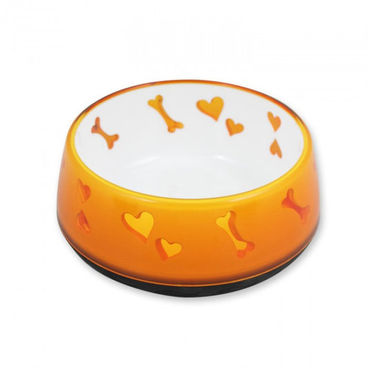 All for Paws Large Orange 900ml Anti-Skid Dog Bowl