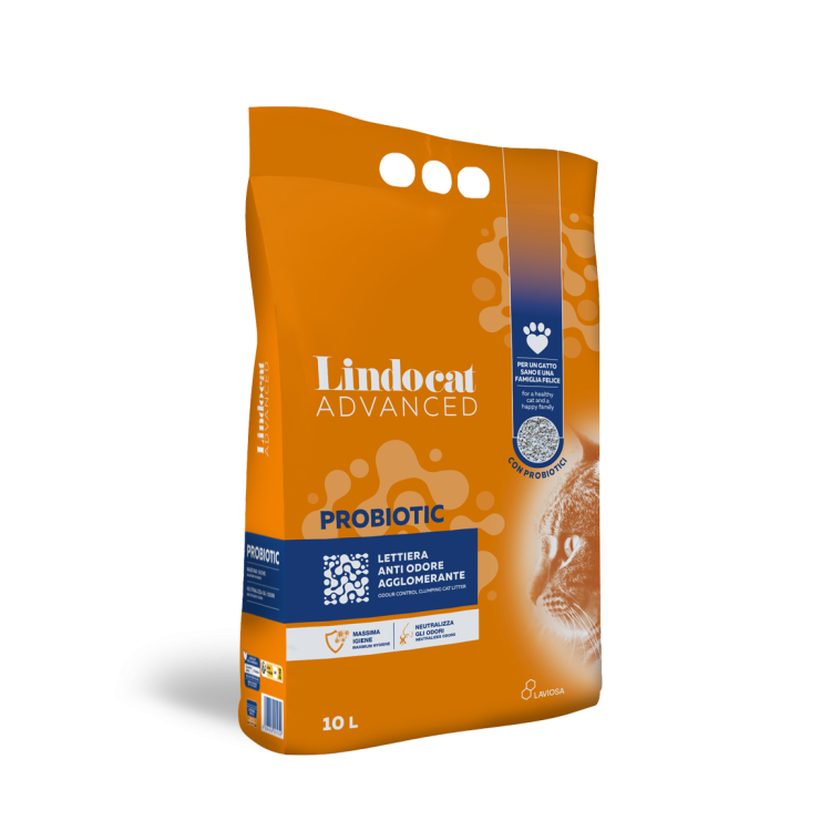 LindoCat White Bentonite Advanced Probiotic 10 L