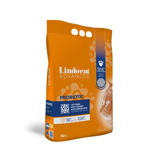LindoCat White Bentonite Advanced Probiotic 10 L