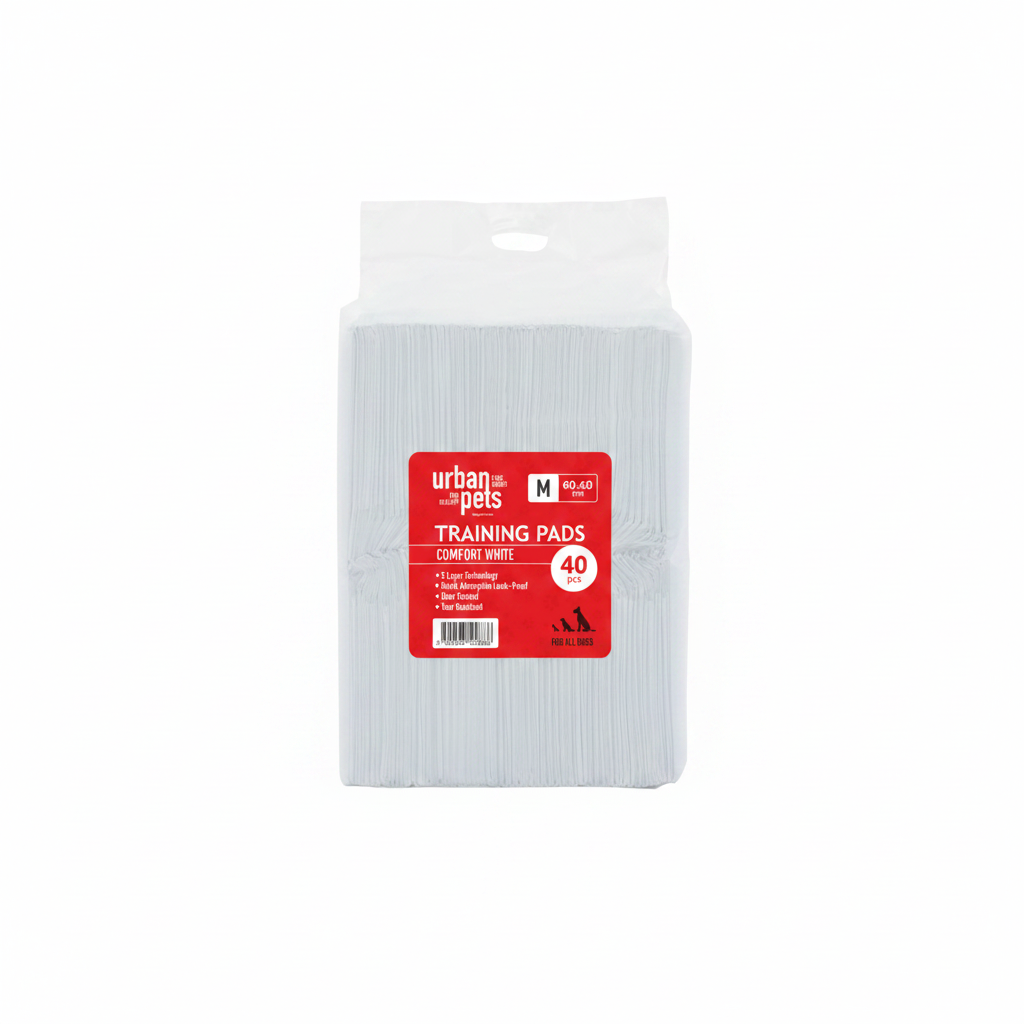 Urban Pets Value Puppy Pads White, 40/pk, 60 x 60 cm