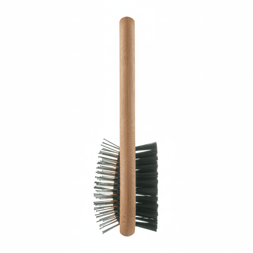 Mikki Small Bamboo Double-Sided Pet Grooming Brush