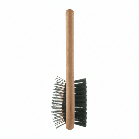 Mikki Small Bamboo Double-Sided Pet Grooming Brush