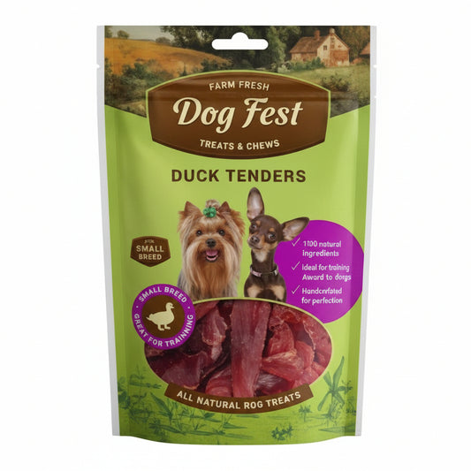 Dog Fest Duck Tenders For Mini-Dogs - 55g