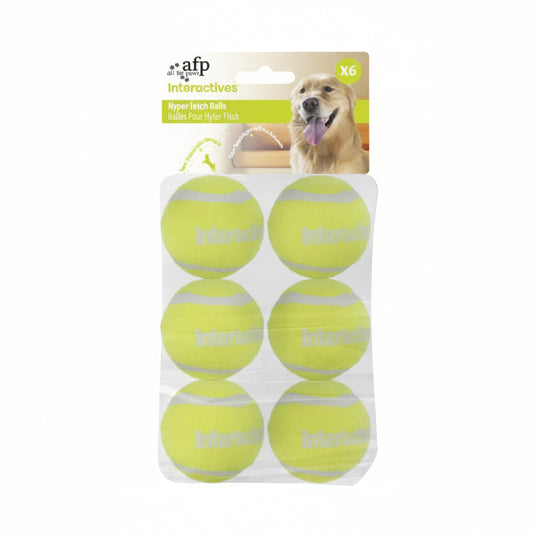 AFP Interactive Hyper Fetch Tennis Balls 6/pk