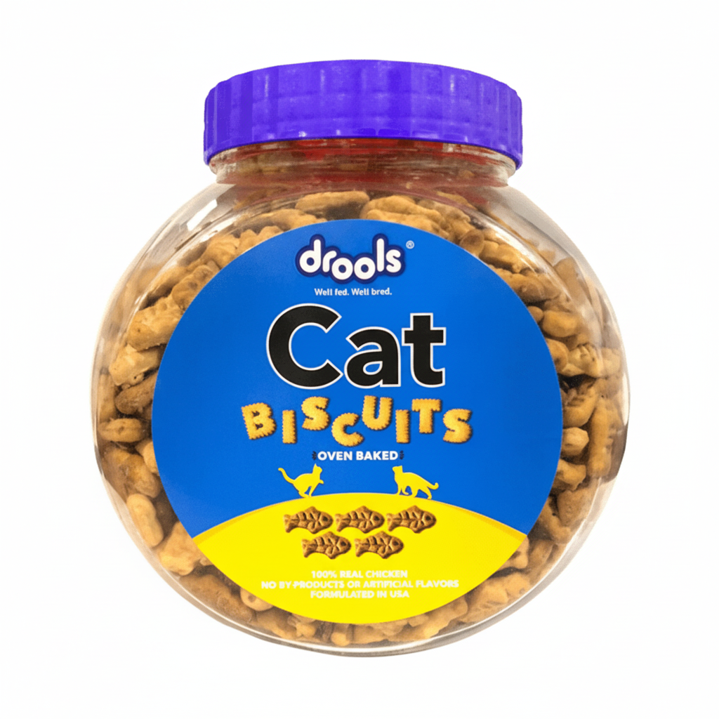 Drools Cat Biscuits, Real Chicken, 400g | Cat Food - SNH Packing