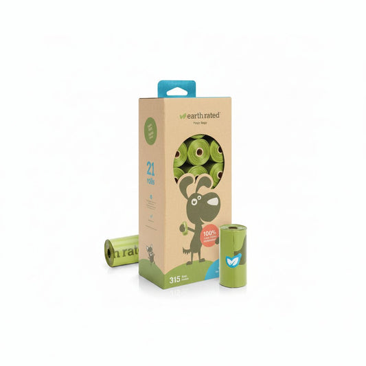 Earth Rated Dog Poop Bags Refill Rolls UNSCENTED 315 BAGS - SNH Packing