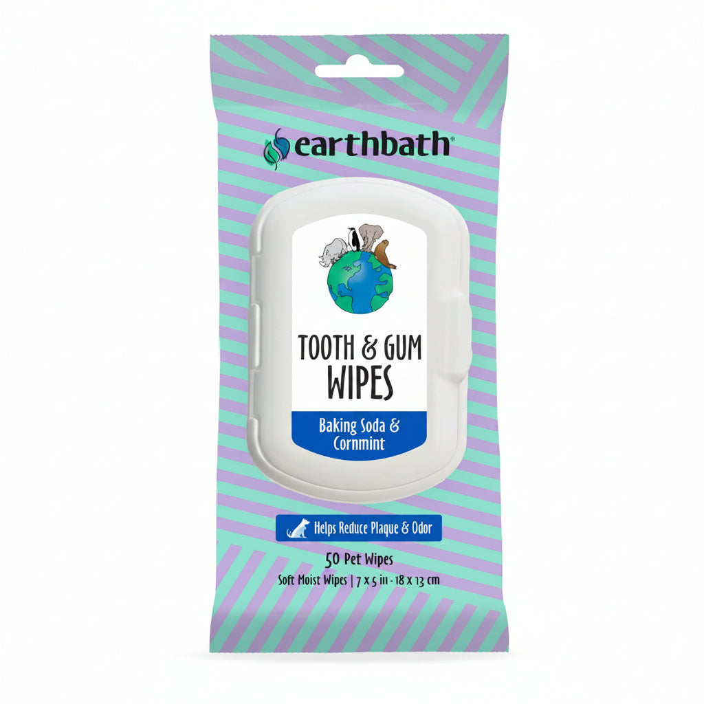 Earthbath Tooth & Gum Wipes â€“ 50 Pet Wipes