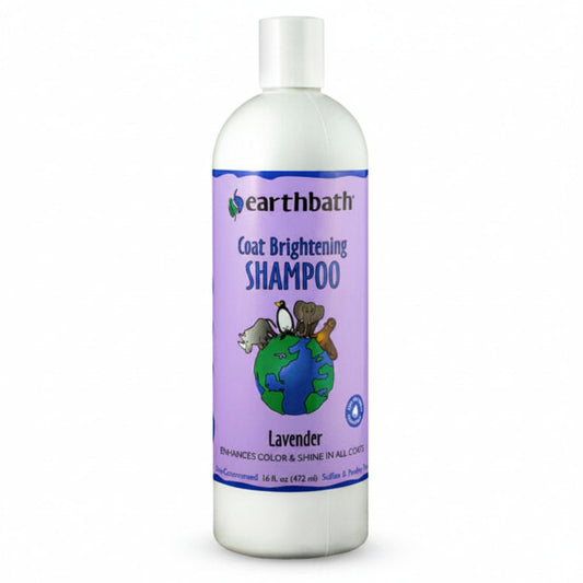 earthbath® Coat Brightening Shampoo, Lavender, Enhances Color & Shine in All Coats, Made in USA, 16 oz - SNH Packing