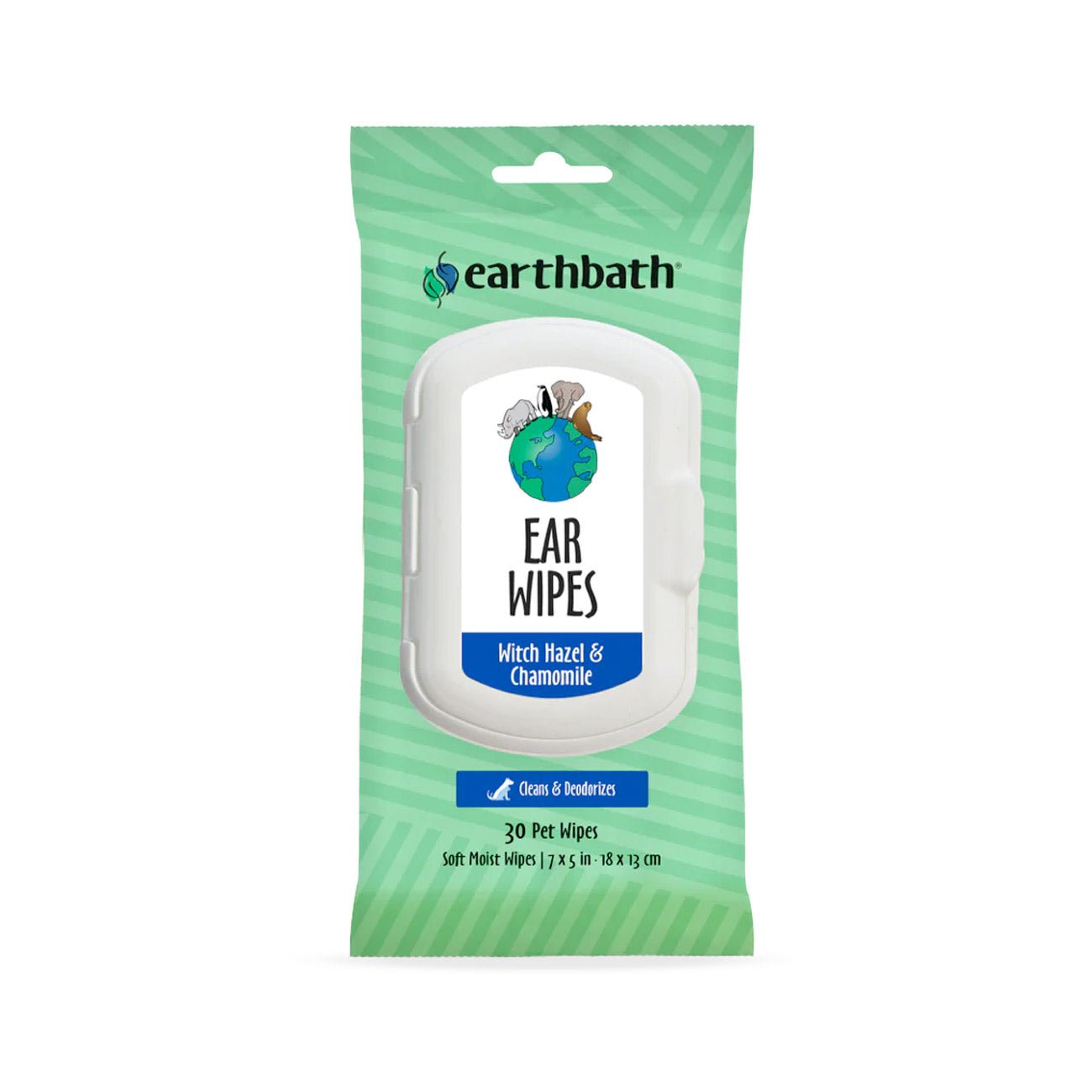 Earthbath Ear Wipes (Witch Hazel & Chamomile) 30 Wipes - SNH Packing