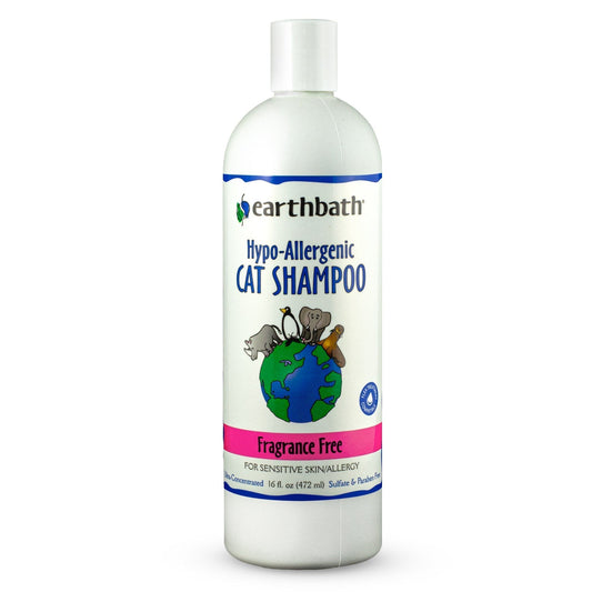 Earthbath Hypo-Allergenic Cat Shampoo Fragrance-Free 16oz - SNH Packing