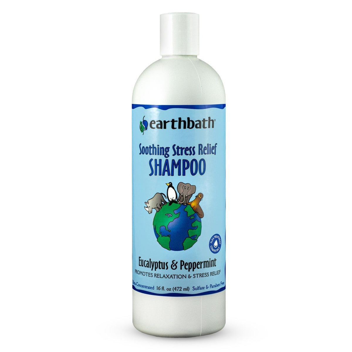 Earthbath Soothing Stress Relief Shampoo Eucalyptus & Peppermint 16oz - SNH Packing