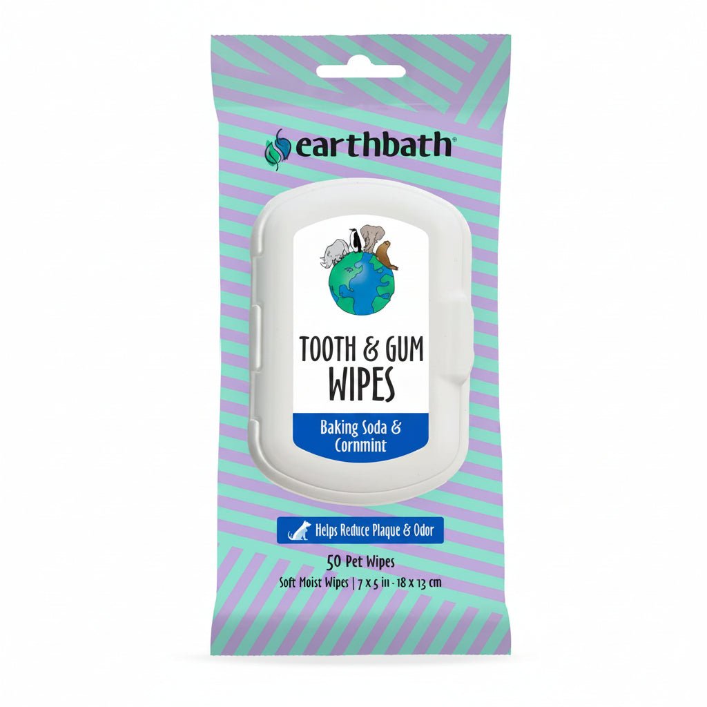 Earthbath Tooth & Gum Wipes â€“ 50 Pet Wipes - SNH Packing