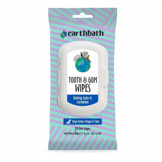 Earthbath Tooth & Gum Wipes â€“ 50 Pet Wipes - SNH Packing