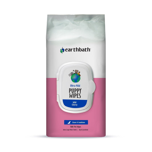 Earthbath Ultra-Mild Puppy Wipes Wild Cherry 100ct - SNH Packing