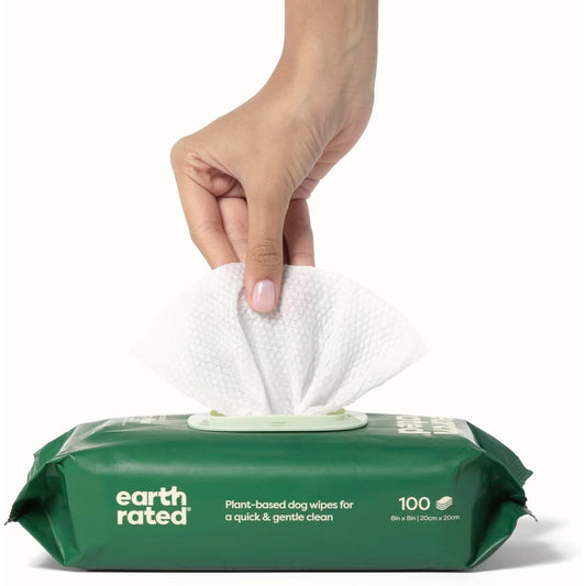 Earth Rated Dog Wipes UNSCENTED  100 Count
