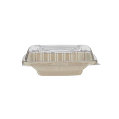 Bagasse Square Deep Containers with PET Lids – EG16 to EG42 | Eco Takeaway Boxes