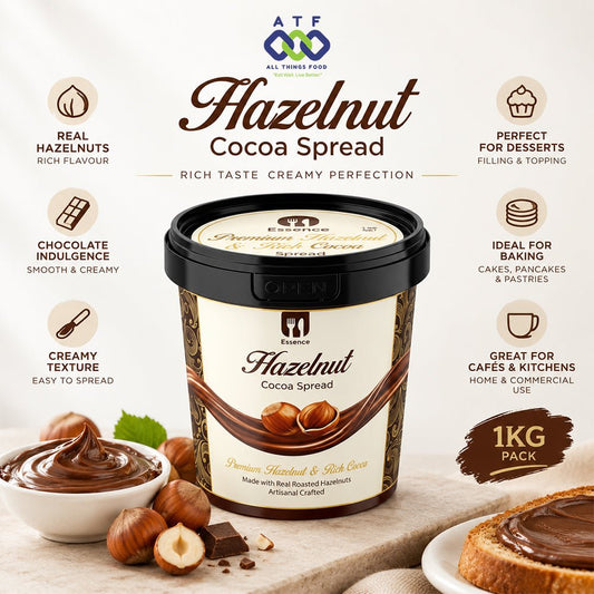 Essence Hazelnut Cocoa Spread 1KG Creamy Chocolate Dessert Filling - SNH Packing